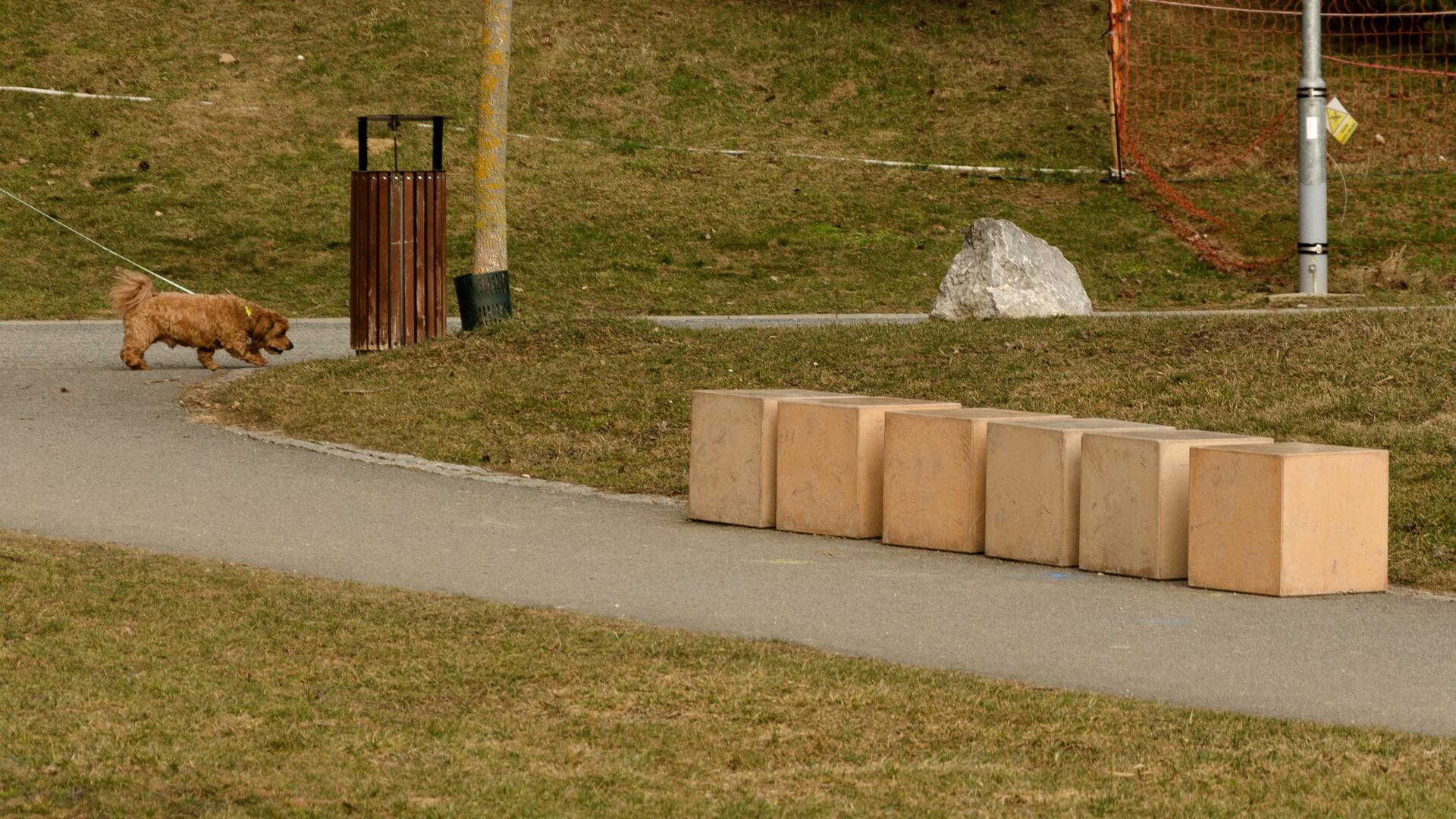 Betónové prvky oživili park Rokle v mestskej časti Brno-Líšeň