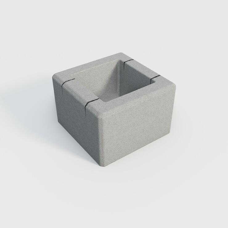 Betónová plotová tvárnica GARDELOT® stĺpová 30x30 - GRL 30/30/20 jemný povrch nat