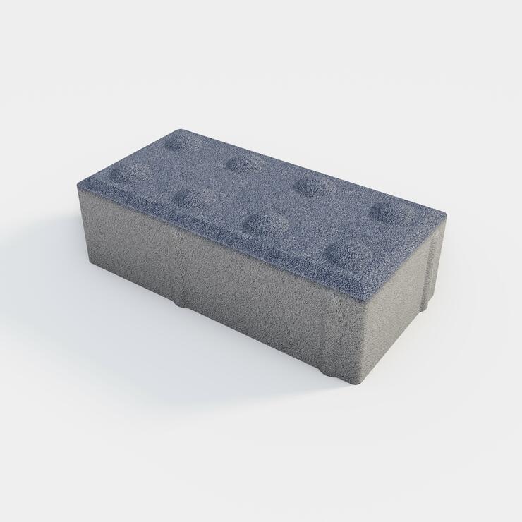 Betónové dlažobné kamene GRANIT® 20x10 - nopková pre nevidiacich - GRANIT 20/10/6 II blk relief