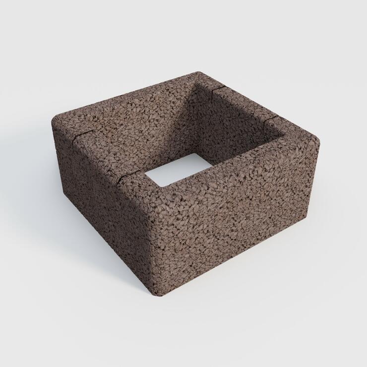Betónová plotová tvárnica GARDELOT® stĺpová 40x40 - GRL 40/40/20 hrubý povrch tmh