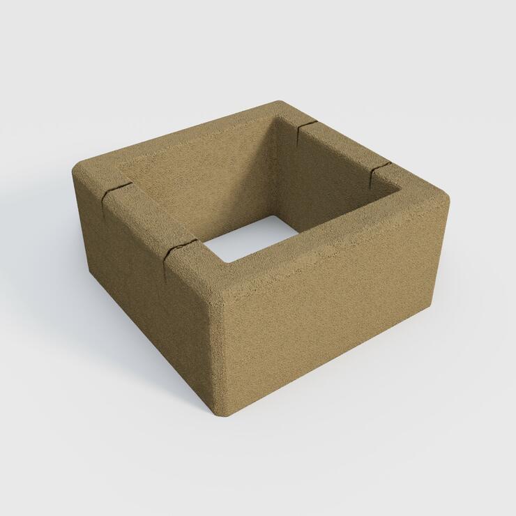 Betónová plotová tvárnica GARDELOT® stĺpová 40x40 - GRL 40/40/20 jemný povrch pis