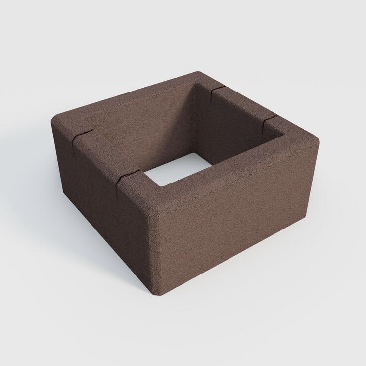 Betónová plotová tvárnica GARDELOT® stĺpová 40x40 - GRL 40/40/20 jemný povrch tmh