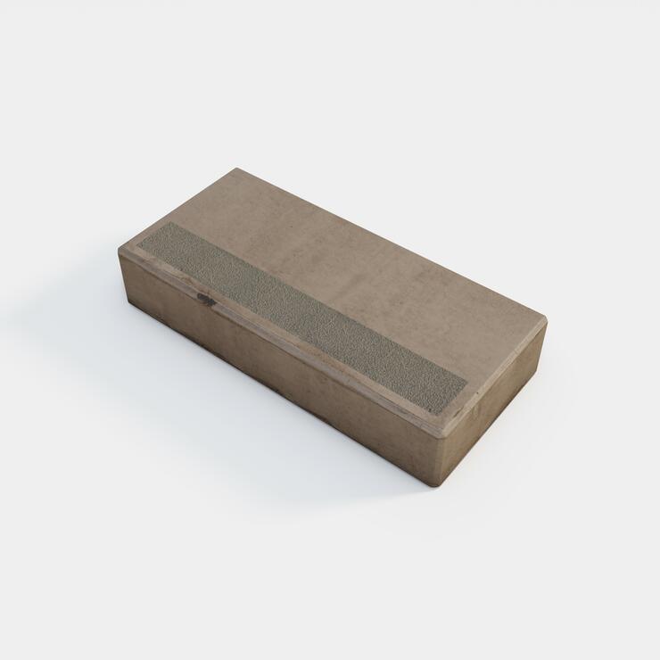 Betónový schodiskový blok / schod 75x35x15 - SBB 75/35/15 kar protiskluzový pásek