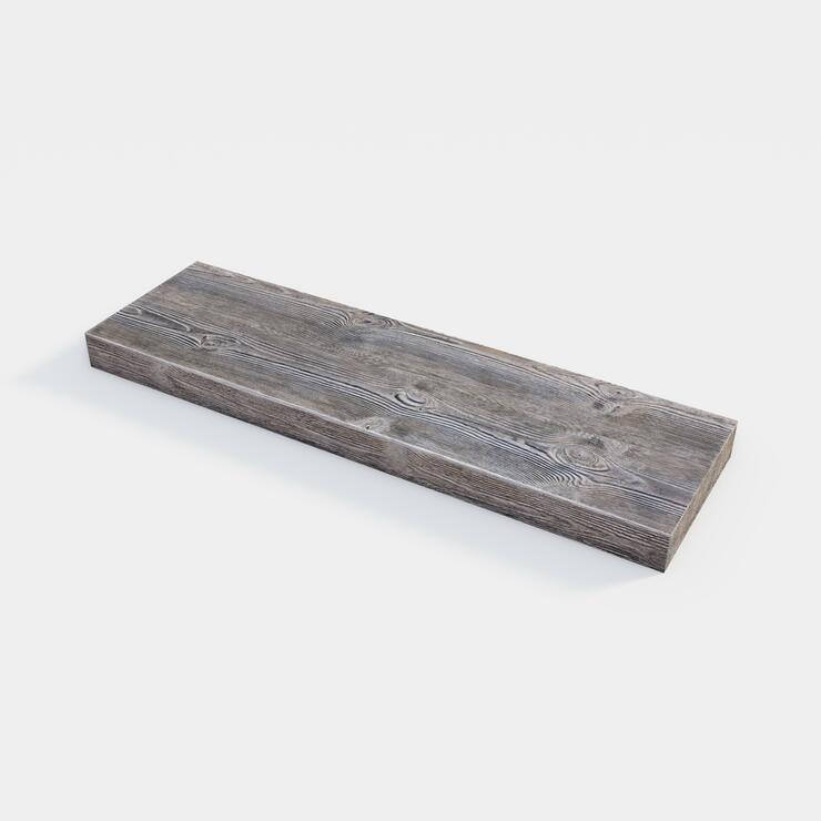 Betónová schodovka DEKOR drevo - DS 120/35/8 ebony reliéf