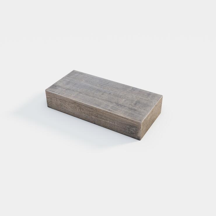Betónový schod / schodiskový blok DEKOR drevo - DB 75/35/15 ebony