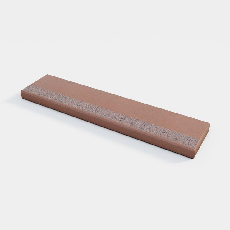 Betónová schodisková doska / schod 150x35x8 - SDB 150/35/8 cer tryskaný pásek