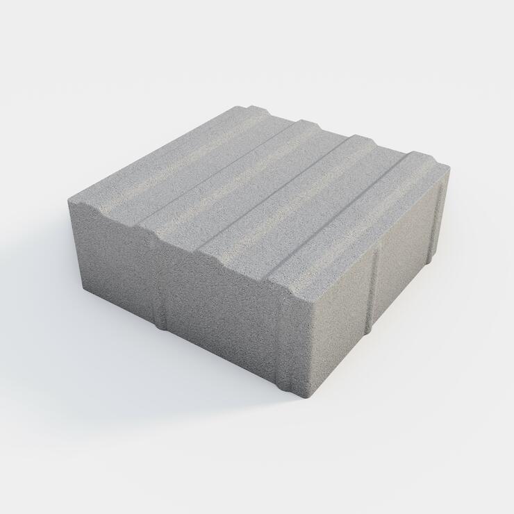 Betónové dlažobné kamene GRANIT® 20x20 - drážková pre nevidiacich - GRANIT 20/20/8 II nat vodící linie