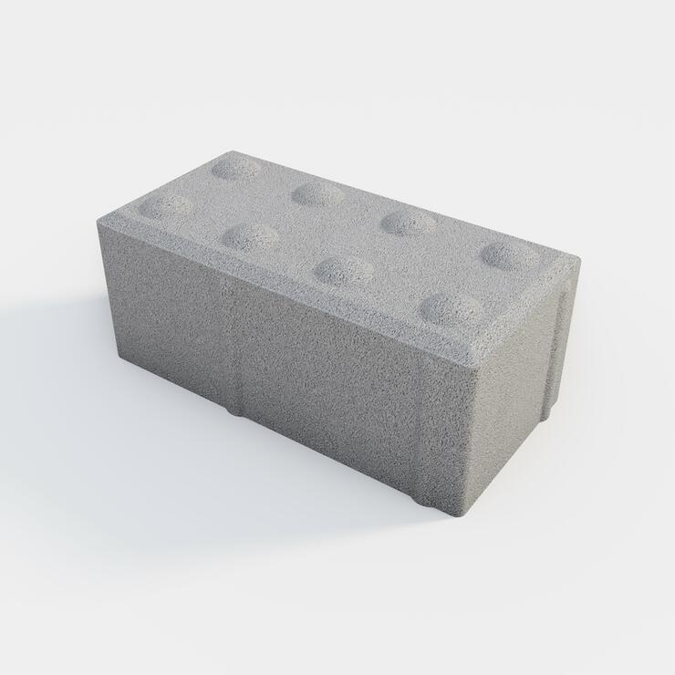Betónové dlažobné kamene GRANIT® 20x10 - nopková pre nevidiacich - GRANIT 20/10/8 II nat relief