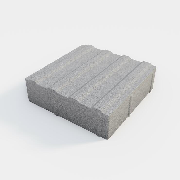 Betónové dlažobné kamene GRANIT® 20x20 - drážková pre nevidiacich - GRANIT 20/20/6 II nat vodící linie