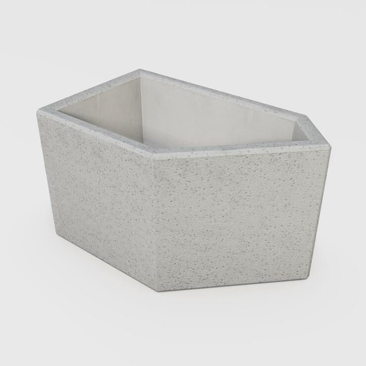 Betónový kvetináč Stela - BDA 68/40/40 Stela nat tryskaná