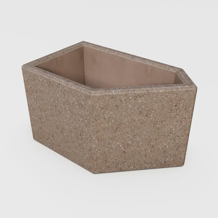 Betónový kvetináč Stela - BDA 68/40/40 Stela kar tryskaná