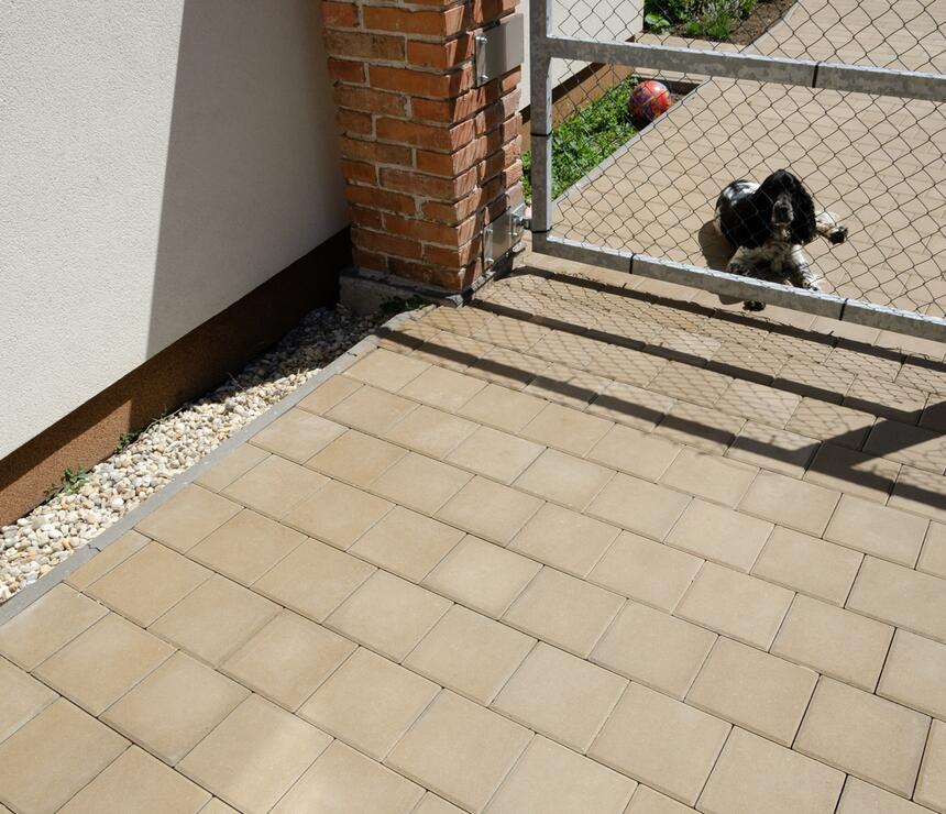 Betónová dlažba GRANIT® farba piesková - foto č.10