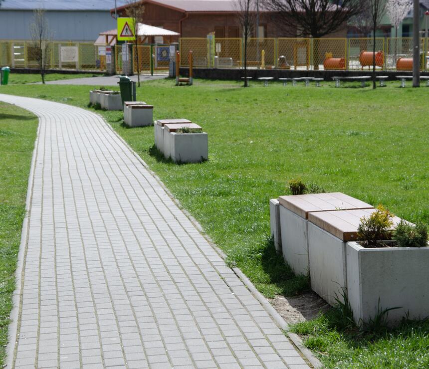 Betónový mestský mobiliár PREFACUBE: zostava 16 - foto č.2