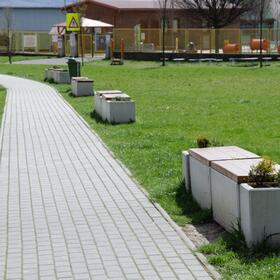 Betónový mestský mobiliár PREFACUBE: zostava 16