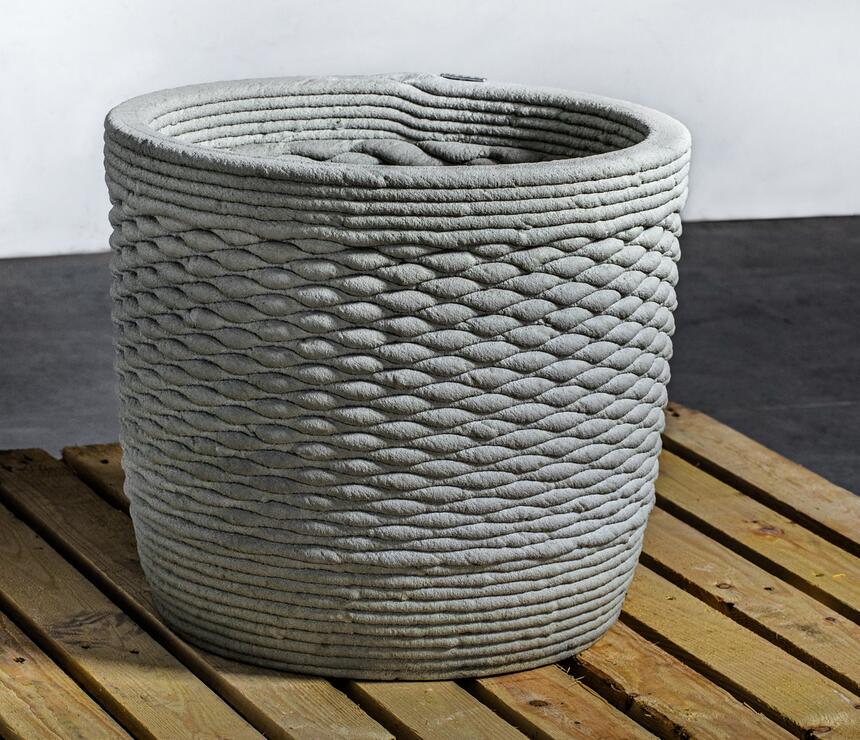 Kvetináč Olivia z 3D tlačeného betónu - foto č.8