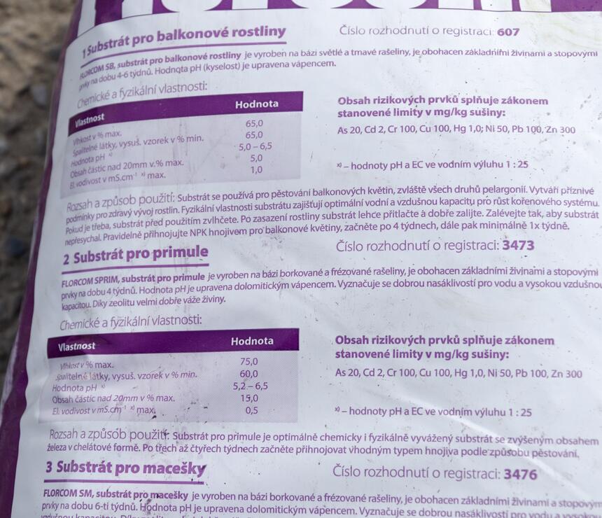Florcom substrát vododržný s minerálom PROFI - foto č.3