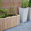 Betónový kvetináč Sára II farba natural povrch hladký a tryskaný - náhled č.4